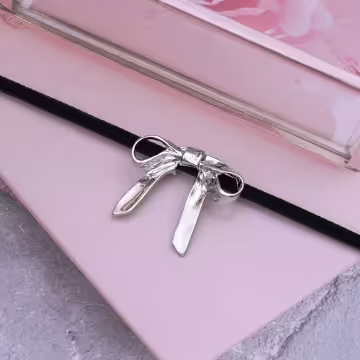 禮物領結×麂皮繩×可調節長項鍊