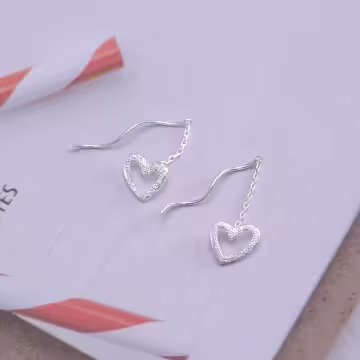 925銀針&times;斑瀾愛心&times;耳線