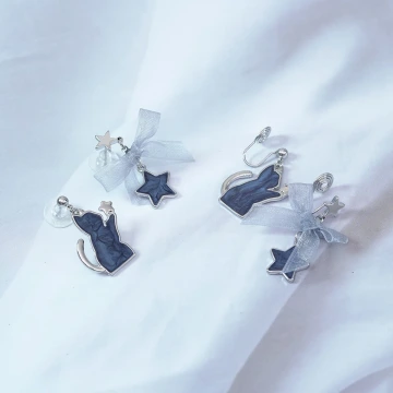 藏藍油彩金粉霧面×穿戴式手指甲片×二十四入 .avif