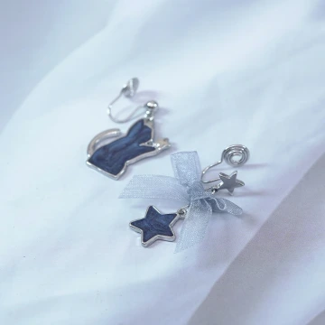 藏藍油彩金粉霧面×穿戴式手指甲片×二十四入 .avif