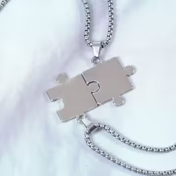 316鋼飾×人生拼圖×閨蜜情侶項鍊組