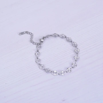 316鋼飾×香吻壓花紋 ×手鍊×銀色.avif