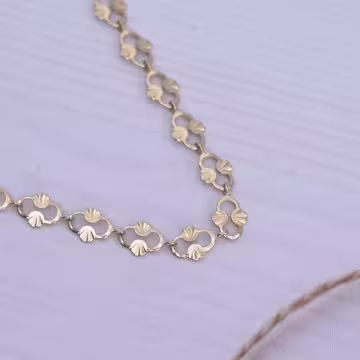 316鋼飾×香吻壓花紋 ×手鍊×金色