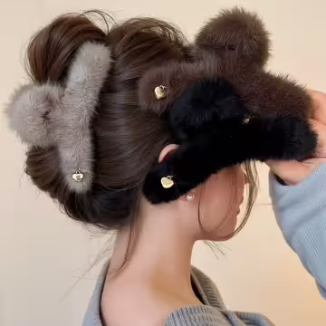 仿貂毛小金心&times;鯊魚夾&times;共四色