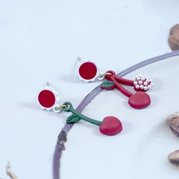 紅玫瑰愛心銀蔥亮面×穿戴式手指甲片×二十四入 .avif