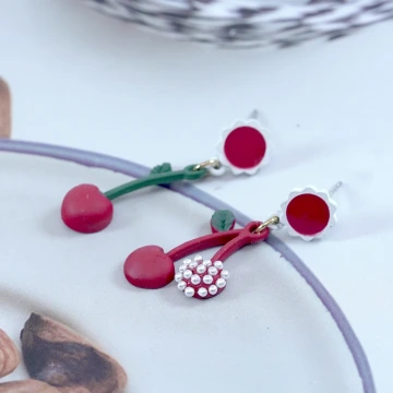 紅玫瑰愛心銀蔥亮面×穿戴式手指甲片×二十四入 .avif