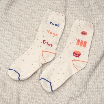 快樂薯條&times;中筒襪&times;二雙套件襪子組.avif