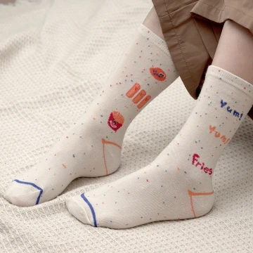 快樂薯條&times;中筒襪&times;二雙套件襪子組.avif