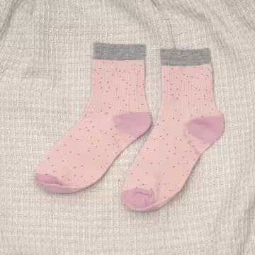 粉灰少女心&times;中筒襪&times;三雙套件襪子組