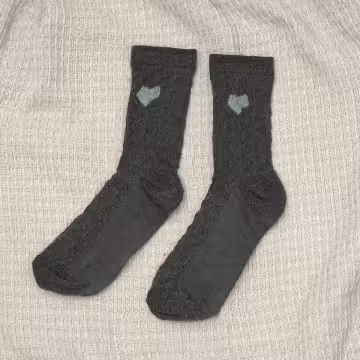 藍灰少女心&times;中筒襪&times;四雙套件襪子組