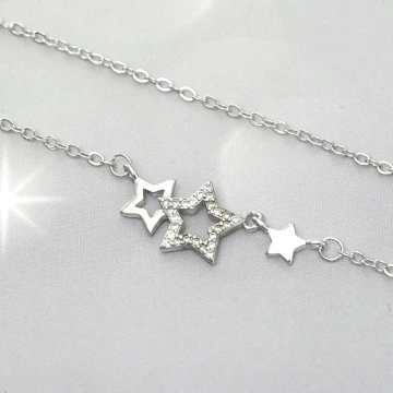 925銀飾&times;塗鴉鏤空星星&times;鎖骨項鍊 .avif