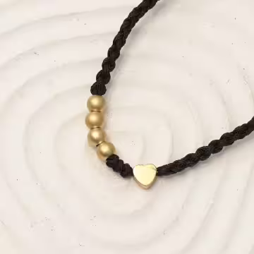 真心&times;黑繩&times;抽繩手鍊