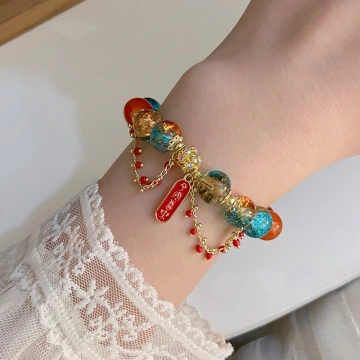 琉璃燈籠平安喜樂&times;固定式串珠手鍊.avif
