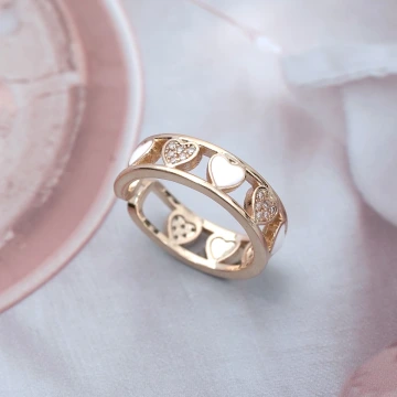 金愛心鏤空晶鑽&times;開口戒指.avif