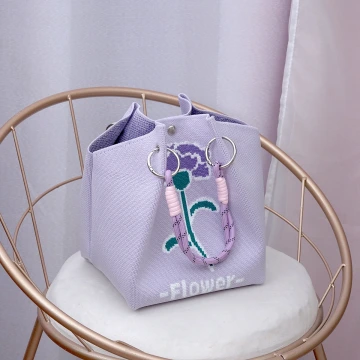 粉綠蝴蝶&times;針織手提袋.avif