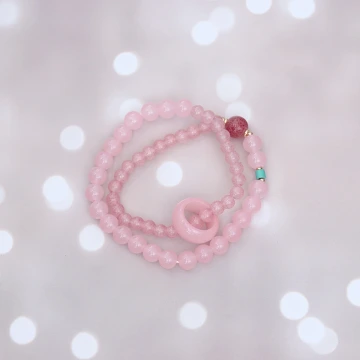 蒼藍吉葫蘆&times;固定式串珠手鍊.avif