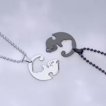 316鋼飾&times;抱團取暖&times;閨蜜情侶項鍊組