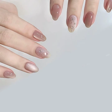 紫花蝴蝶結&times;U型耳夾.avif