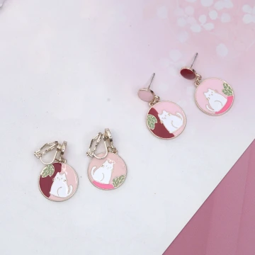 桃花盛開&times;吊墜耳勾.avif