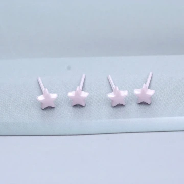 小星星&times;陶瓷&times;養耳棒&times;二套件耳環組&times;白色.avif