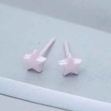 小星星&times;陶瓷&times;養耳棒&times;二套件耳環組&times;白色.avif