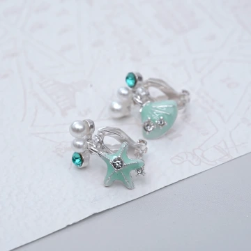 十字纏繞晶鑽&times;吊墜耳環.avif
