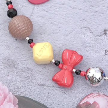 澎澎小花朵&times;手機腕帶掛繩&times;橘色.avif