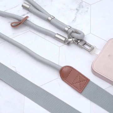 格子布藝撞色&times;手機斜背&腕帶&times;兩用掛繩&times;黃色.avif